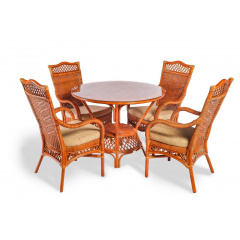 Продажа обеденной группы Радуга Кинант: 4 кресла и стол по цене 55000 ₽