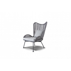 Продажа ротангового кресла 4SIS Мадрид, в комплекте с подушками, цвет темно-серый по цене 25906 ₽