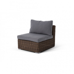 Продажа дивана 4SIS Лунго модуль прямой с подушками, коричневый цвет по цене 52000 ₽