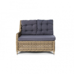 Продажа дивана 4SIS Бергамо, плетеный правый модуль, соломенный цвет по цене 101920 ₽