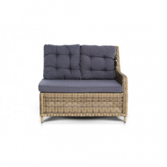 Продажа дивана 4SIS Бергамо, плетеный левый модуль, соломенный цвет по цене 101920 ₽