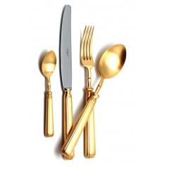 Продажа посуды CUTIPOL 24 предмета, серия PICCADILLY matte gold, подарочная упаковка по цене 118900 ₽